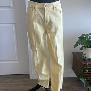 Butter yellow jeans
